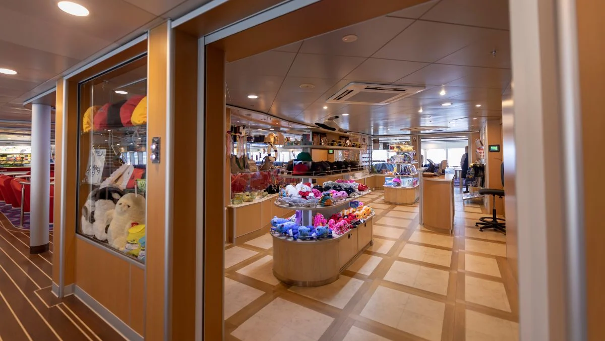 Onboard boutique of the Betancuria Express