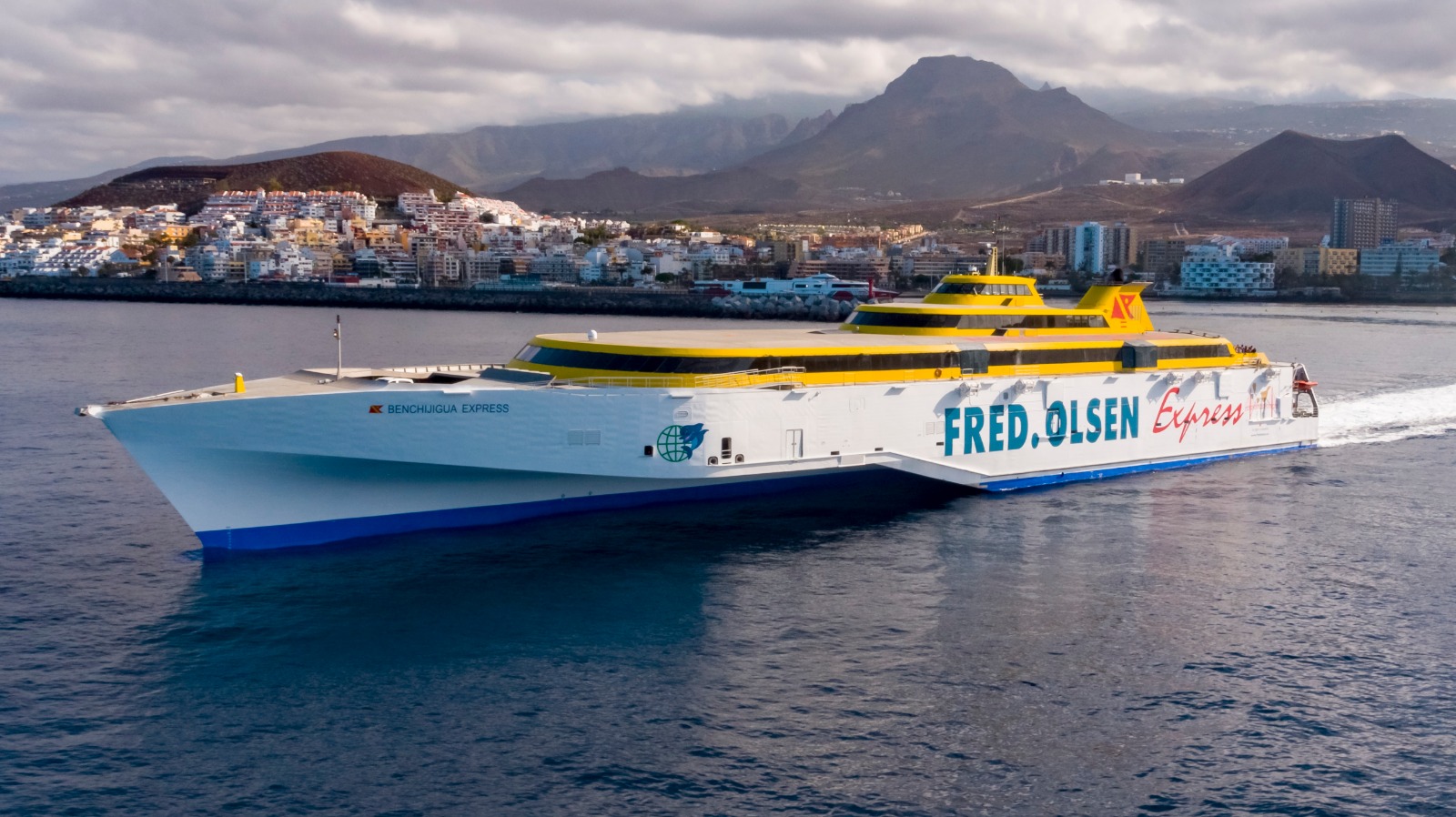 Barco Benchijigua Express de la naviera Fred. Olsen Express en el que se está desarrollando esta prueba